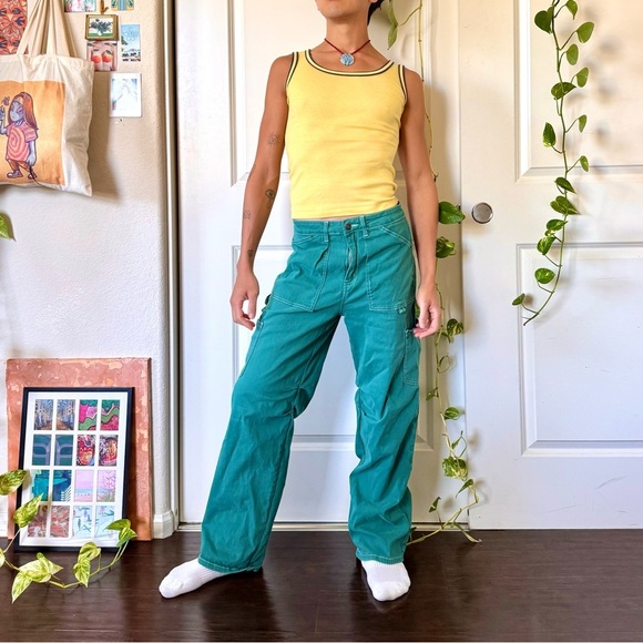 Vintage America Denim - Y2K Teal Baggy Pants
